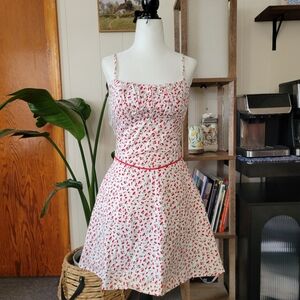 Vintage 1950s Cherry Print Mini Dress 🍒